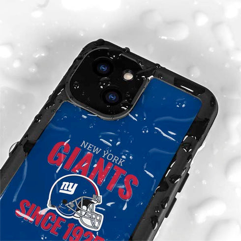 NFL New York Giants Helmet iPhone 15 Plus Waterproof Case